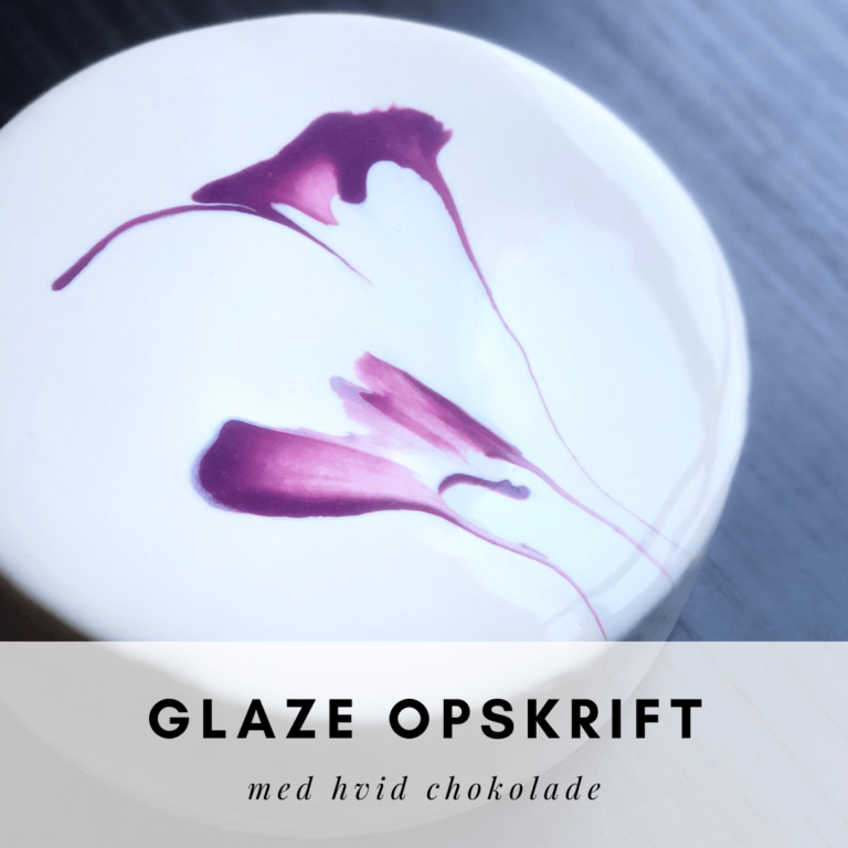 Glaze opskrift med hvid chokolade