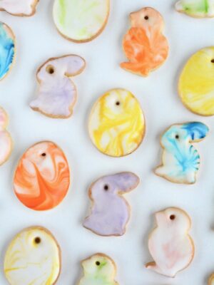 Marmorerede småkager til påske