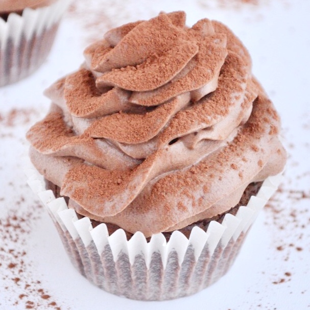 Muffins med chokolademousse