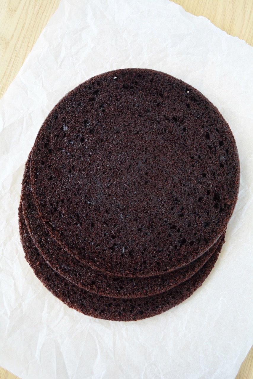 Chokolade lagkagebunde