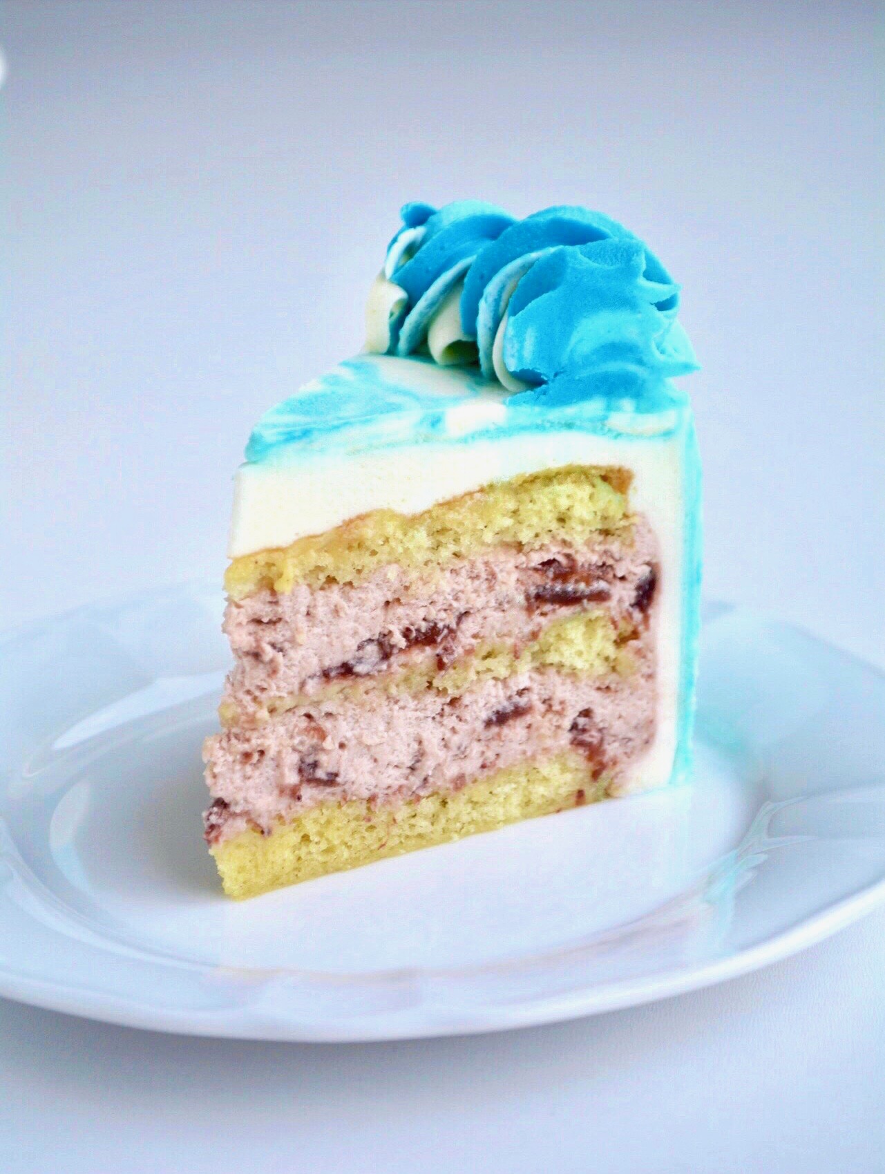 Marmoreret smørcreme kage - fines.dk