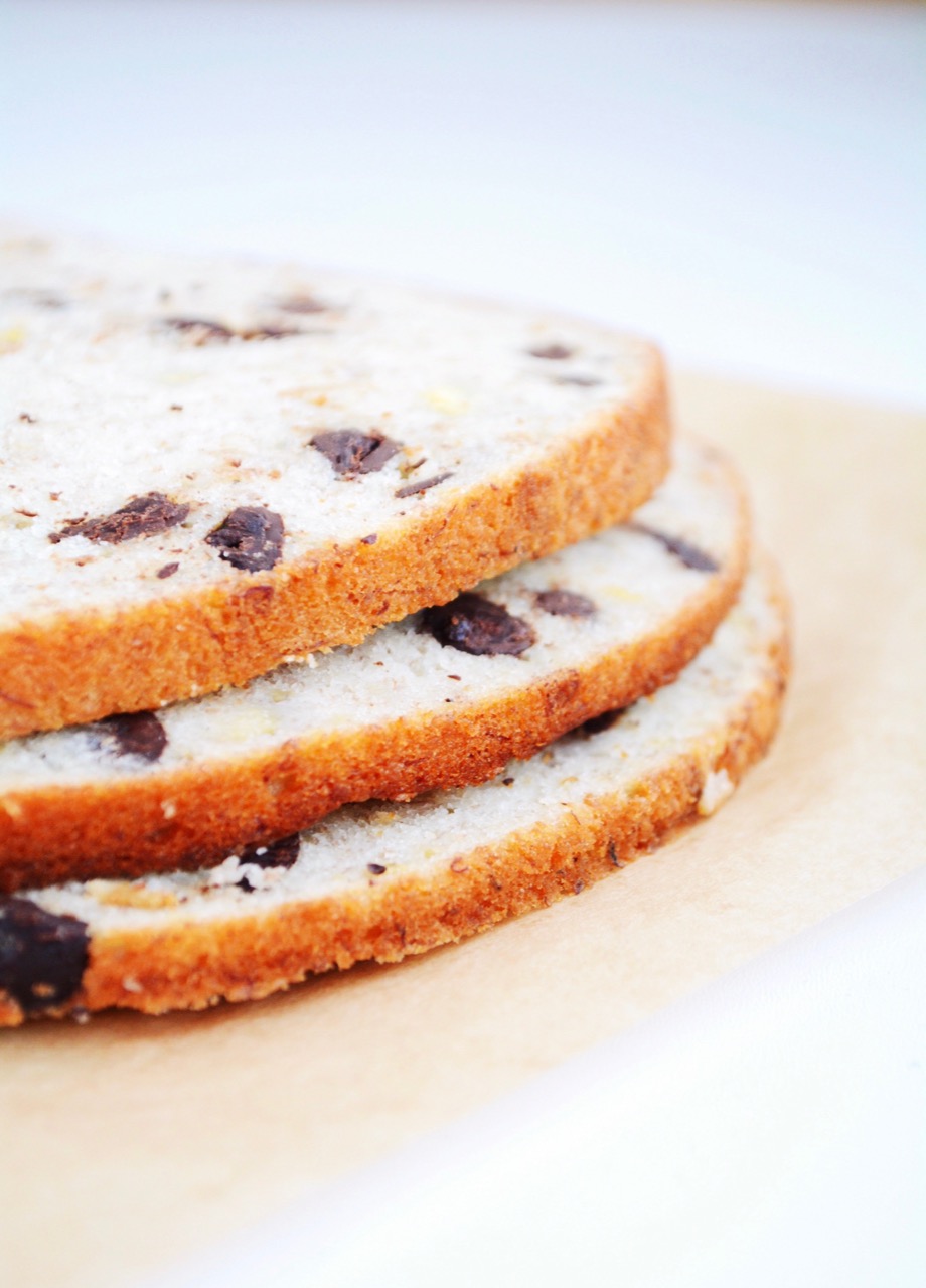 Banankage med chokoladestykker