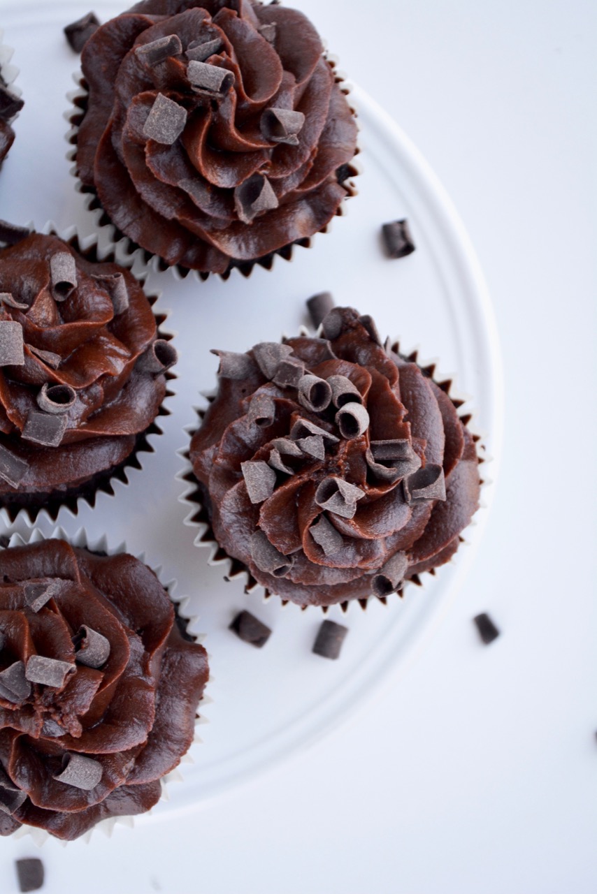 Chokolademuffins med chokoladefrosting