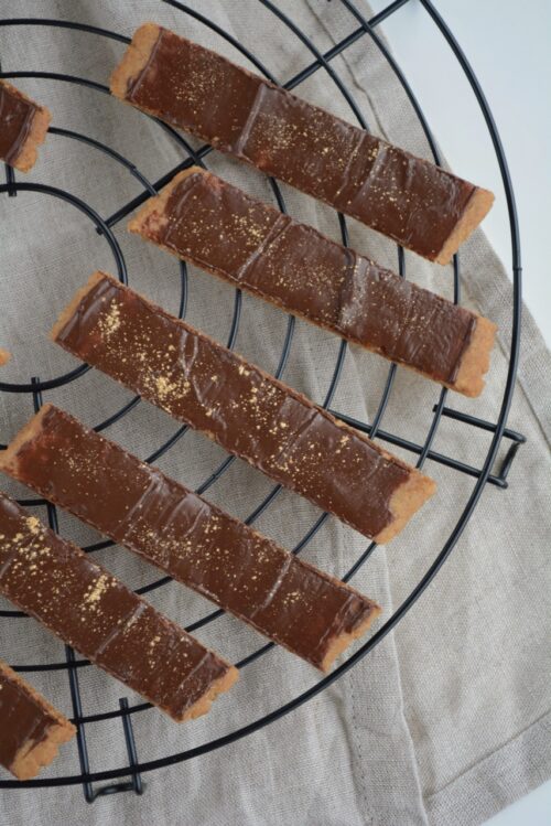 Karamelsmåkager med chokolade